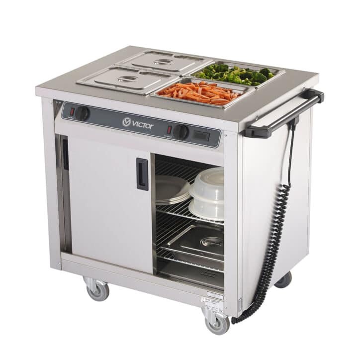 BM20MSO General Purpose Bain Marie Hot Cupboard with Glass Overshelf