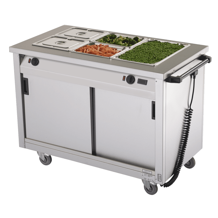 BM30MSO General Purpose Bain Marie Hot Cupboard with Glass Overshelf