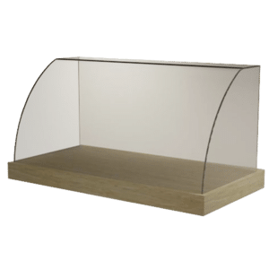 VIC01 Curved Glass Ambient Cake Display