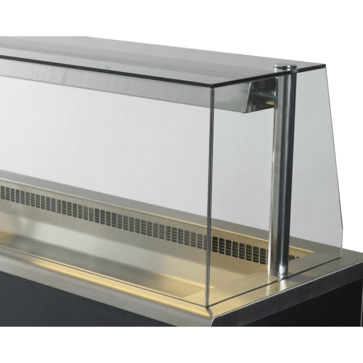 GANFGF Flat Glass Quartz Heated Enclosed Screen