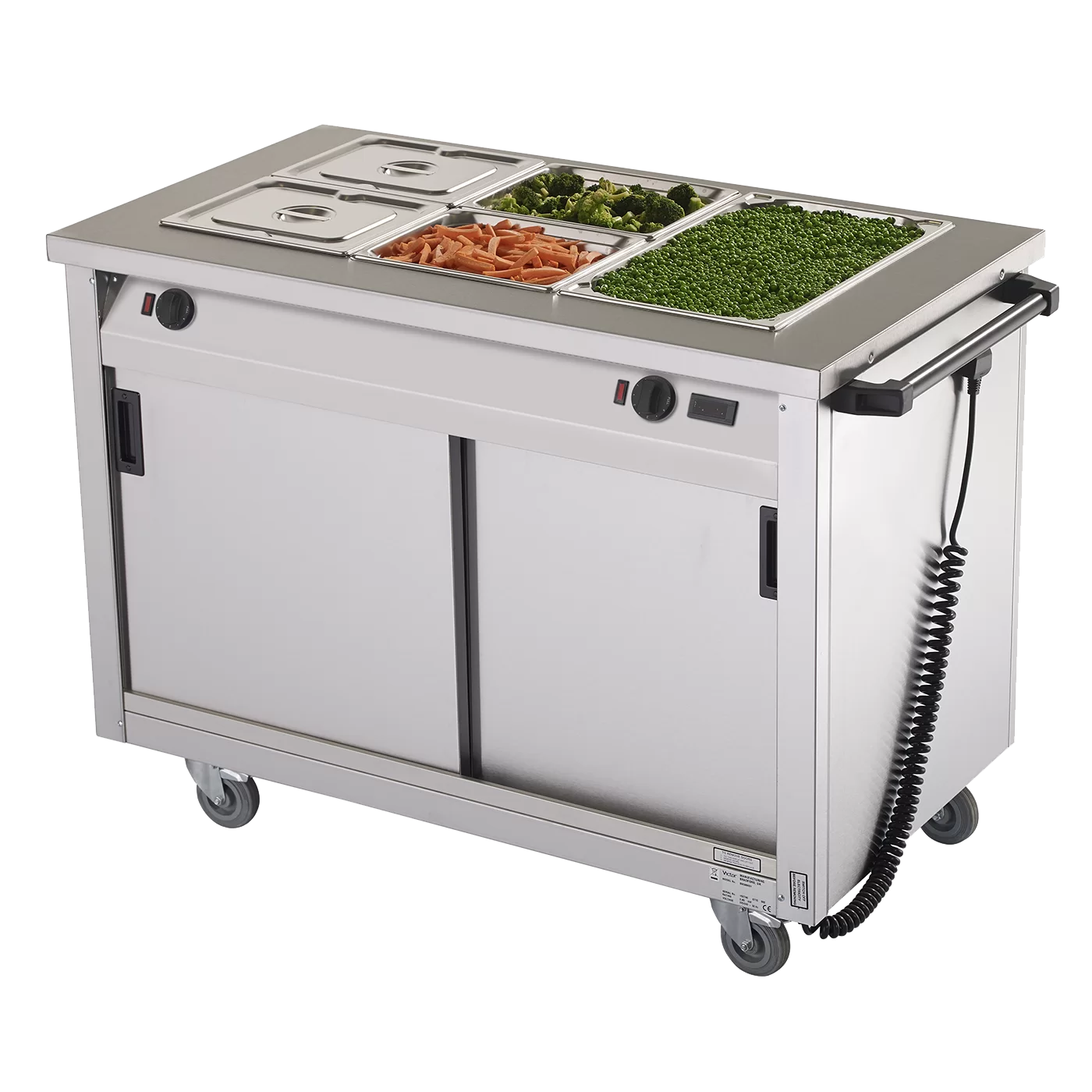 BM30MSO General Purpose Bain Marie Hot Cupboard with Glass Overshelf