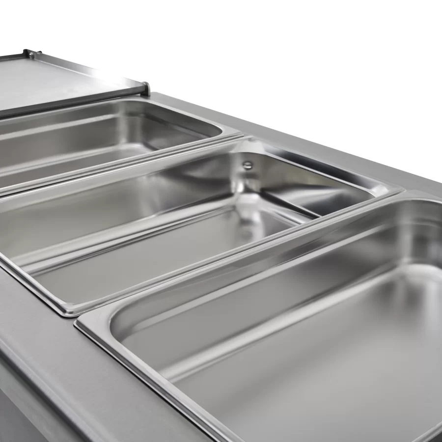 BM30MSF General Purpose Bain Marie Hot Cupboard with Hinged Top - Image 4