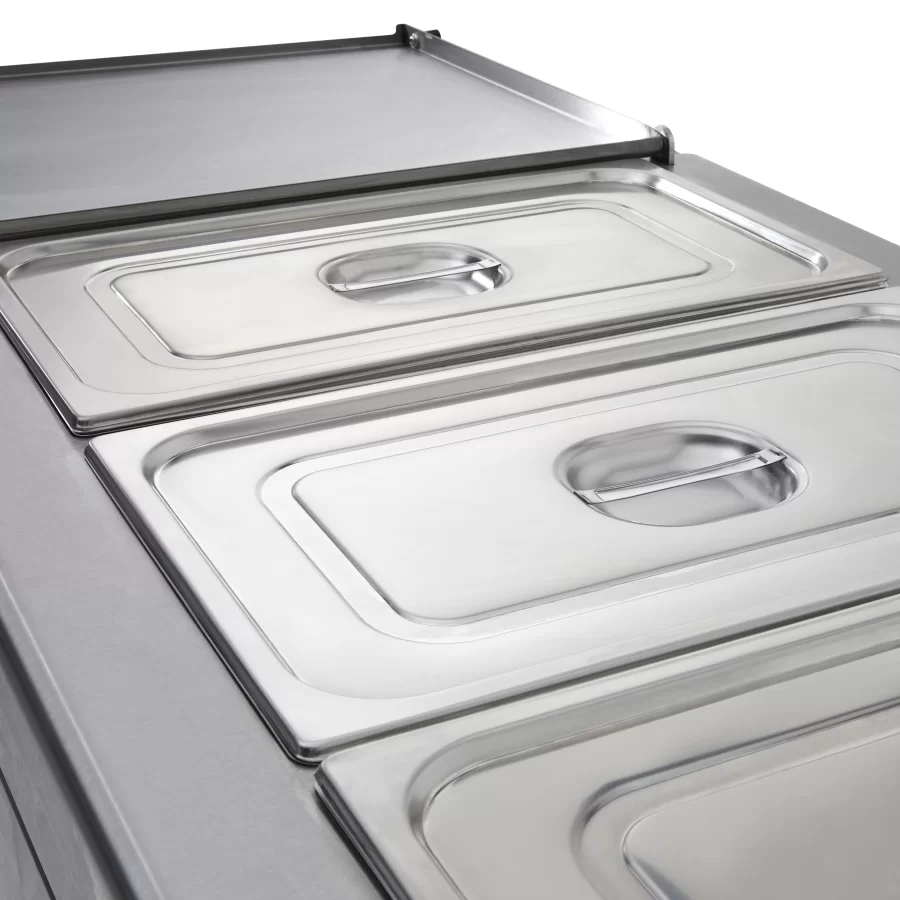 BM20MSF General Purpose Bain Marie Hot Cupboard with Hinged Top - Image 5