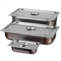 Stainless Steel Gastronorm Containers - GN1/1 100mm Deep