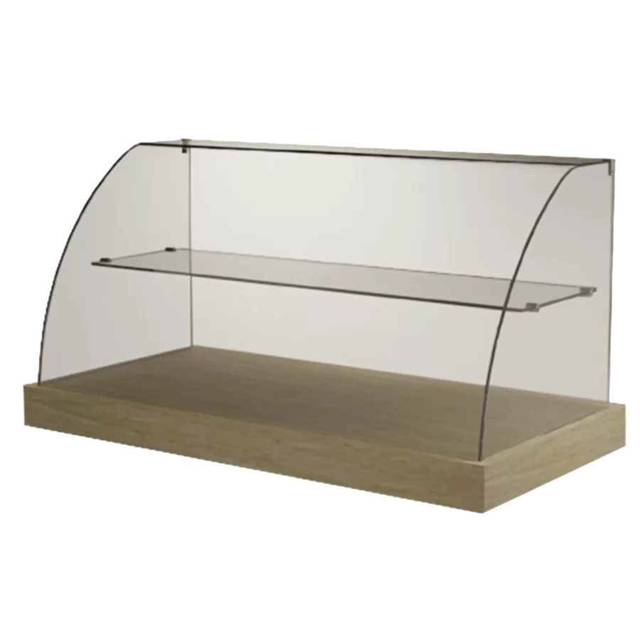 VIC03 Curved Glass Ambient Cake Display - Image 2