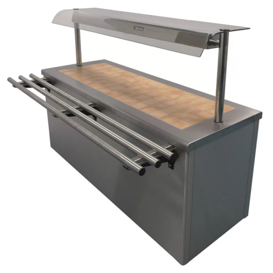 CARIB3.2A12 Caribbean Tiled Top Hot Cupboard