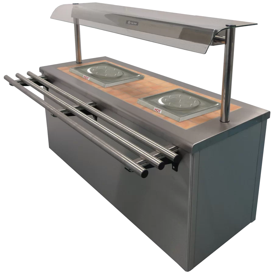 CARIB4.212 Caribbean Carvery Tiled Top Hot Cupboard